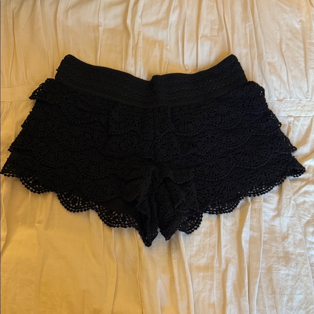 Lace short shorts